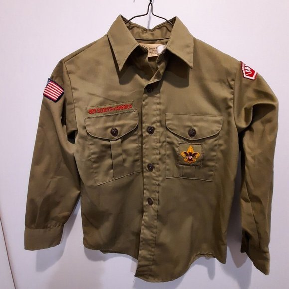 Vtg. Boy Scout Green Uniform 12 R Huron Area Council Michigan EUC